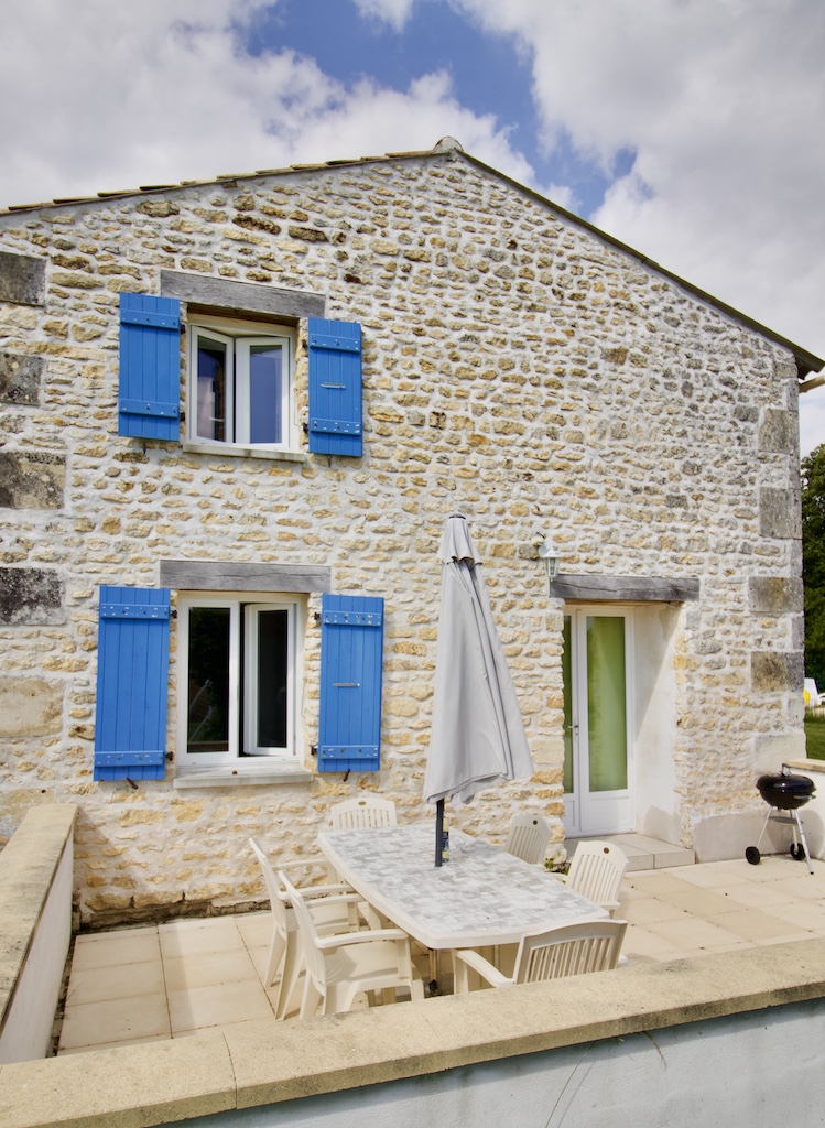 The terrace at Grange Gite
