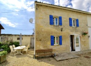 Stables Gite wide shot with BBQ area